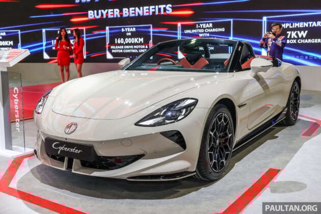 MG Cyberster RWD now in Malaysia – 340 PS, 475 Nm, 0-100 in 5s, 508 km range, RM20k cheaper at RM300k