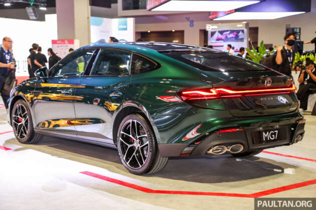 MG7 previewed at KLIMS 2024 – sporty D-segment fastback sedan; ADAS; 261 PS 2.0T or 188 PS 1.5T