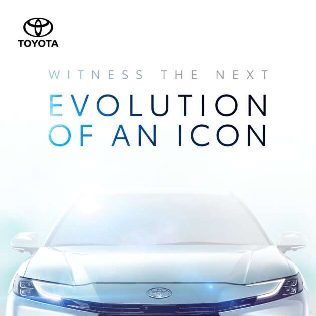 New Toyota Camry teased, will debut at KLIMS 2024