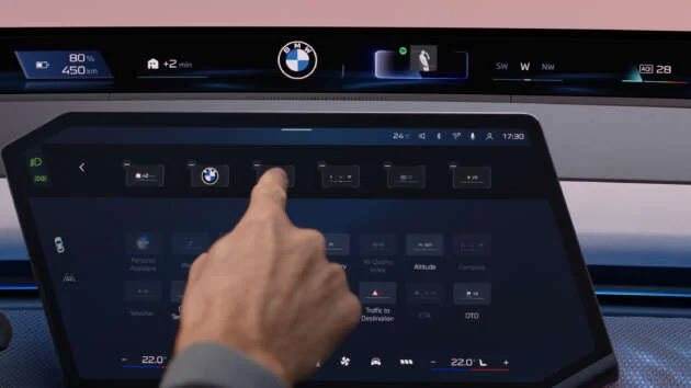 BMW Neue Klasse Panoramic iDrive – full-width instrument display set to enter production end-2025