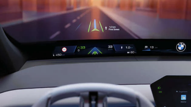 BMW Neue Klasse Panoramic iDrive – full-width instrument display set to enter production end-2025