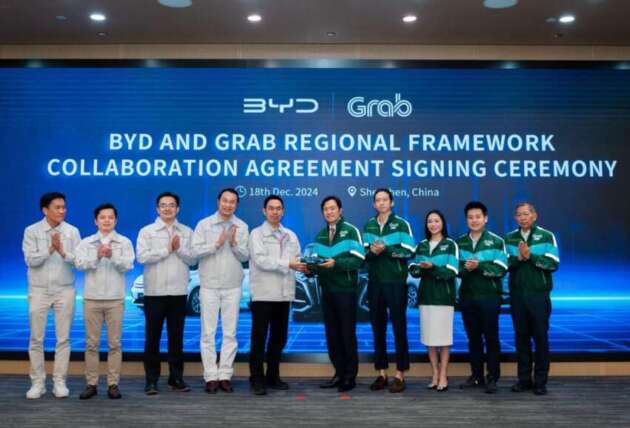 Grab dan BYD jalin usaha sama untuk perluas capaian EV dalam perkhidmatan — sasar 50k EV di ASEAN