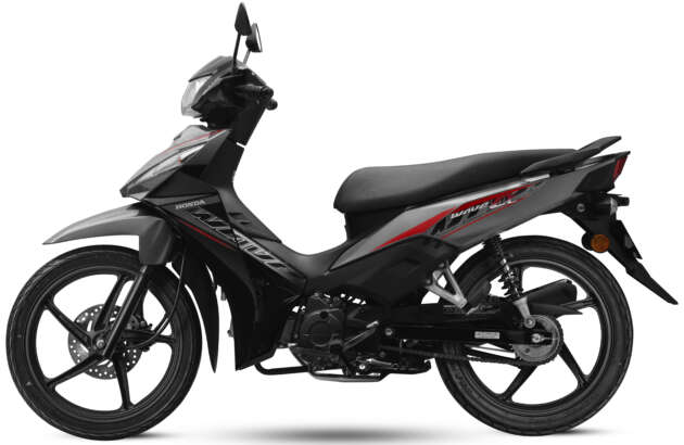 2025 Honda Wave Alpha colour update for Malaysia, priced at RM5,259 and RM5,309
