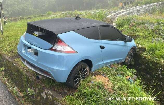 Pemandu Honda CR-Z buat laporan kemalangan, namun ‘kantoi’ berlumba di Genting Highland