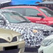 2025 Proton Saga MC3 spotted with headlamps almost fully covered – LED headlamps for first time on Saga?
