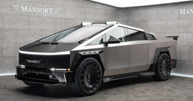 Tesla Cybertruck gets Mansory’s Elongation treatment – EV pick-up with lots of carbon-fibre, 26-inch wheels