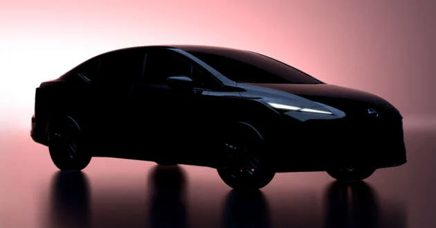2025 Nissan Almera facelift teased – 2nd revision gets new front end, split headlights; coming to Malaysia?
