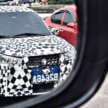 2025 Proton Saga MC3 spotted with headlamps almost fully covered – LED headlamps for first time on Saga?
