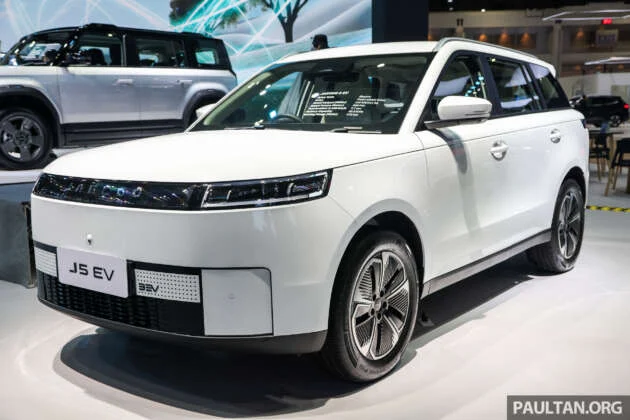 Jaecoo J5 EV to be displayed at Mid Valley Exhibition Centre from July 9-12 – EV SUV; 211 PS, 400 km WLTP