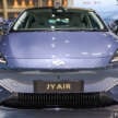 Bangkok 2025: JY Air EV sedan from Chinese airline JuneYao – up to 216 PS, 520 km range, from RM98k