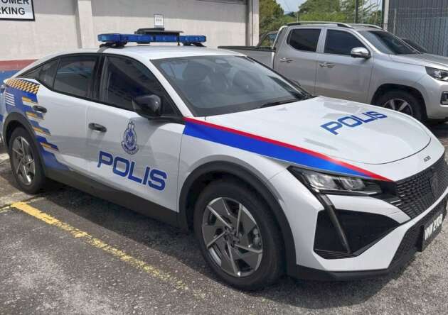 Peugeot 408 sent for patrol car evaluation with PDRM