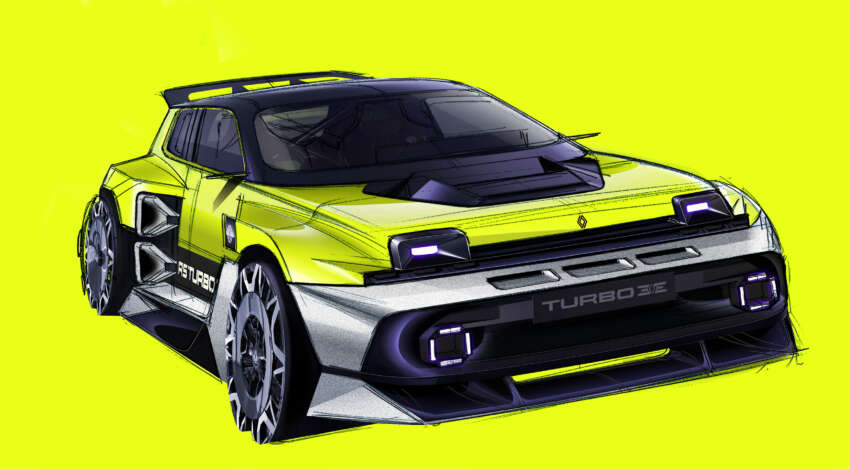 Renault 5 Turbo 3E – 544 PS RWD EV hot hatch, in-wheel motors, 0-100 km/h 3.5 secs, drift handbrake! 1891891