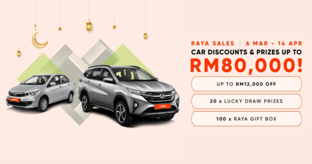 Carro Raya Sales is on! Enjoy up to RM12k off for Carro Certified, Raya gift box and lucky draw prizes!