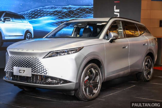 Omoda C7 previewed in Malaysia – petrol model shown, 1.6T + AWD from Jaecoo J7, launch this year?