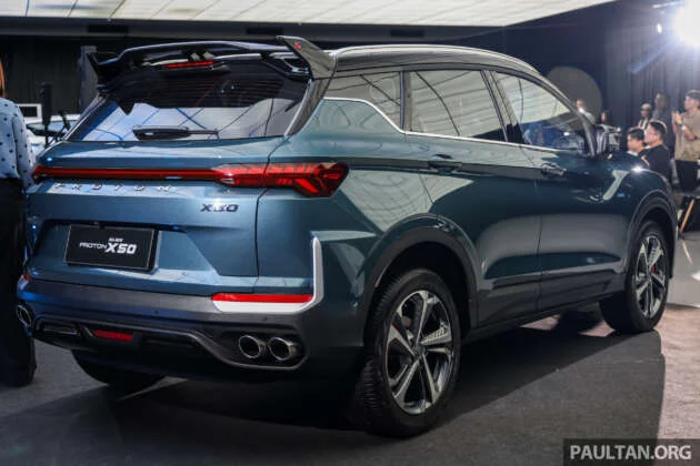Proton X50 facelift 2025 — galeri, spesifikasi penuh; pecahan varian model dengan kemaskini penting