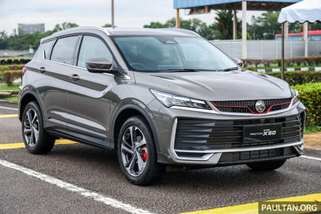 Proton X50 facelift 2025 — galeri, spesifikasi penuh; pecahan varian model dengan kemaskini penting