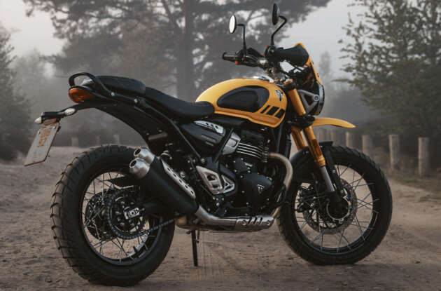 Triumph Scrambler 400 XC didedah – penampilan lebih lasak, rim spoked 19 inci depan dan 17 inci belakang