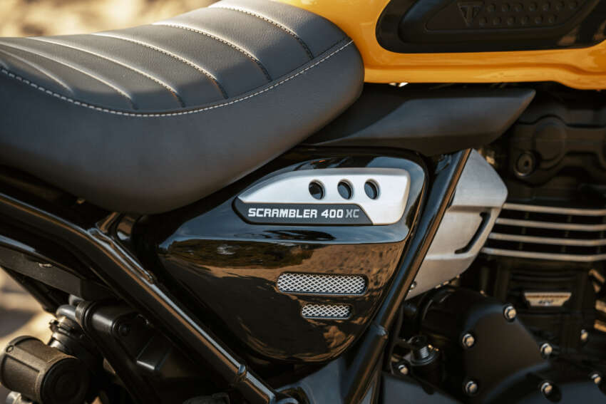 Triumph Scrambler 400 XC didedah – penampilan lebih lasak, rim spoked 19 inci depan dan 17 inci belakang 1938907