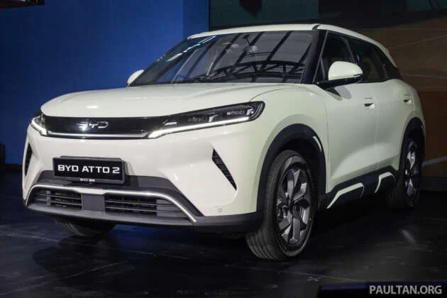 BYD Atto 2 EV launched in Malaysia – one variant with 51.13 kWh battery, 350 km range WLTP; RM100,000