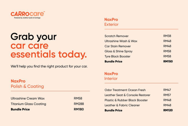 Carro Care – coat your car exterior with titanium glass for just RM180? Find out more and get it at PACE 2025