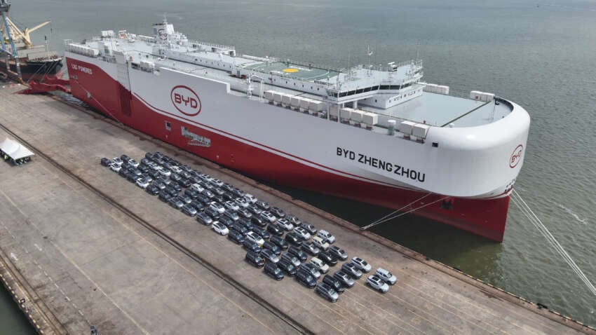 BYD Zhengzhou ship delivers BYD cars to Malaysia – shorter delivery times, greater volumes promised 1952433