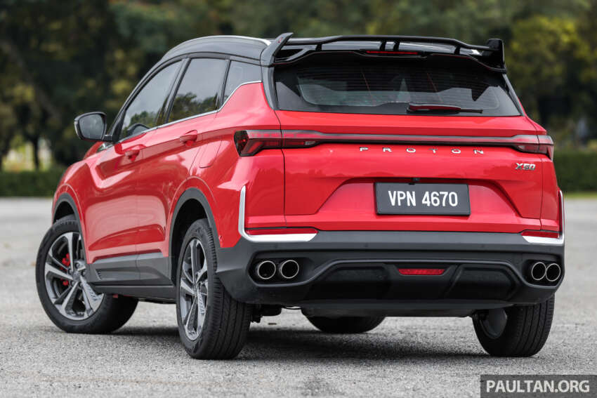 2025 Proton X50 facelift – full gallery of Flagship variant with big spoiler, two-tone interior, sunroof 1970473