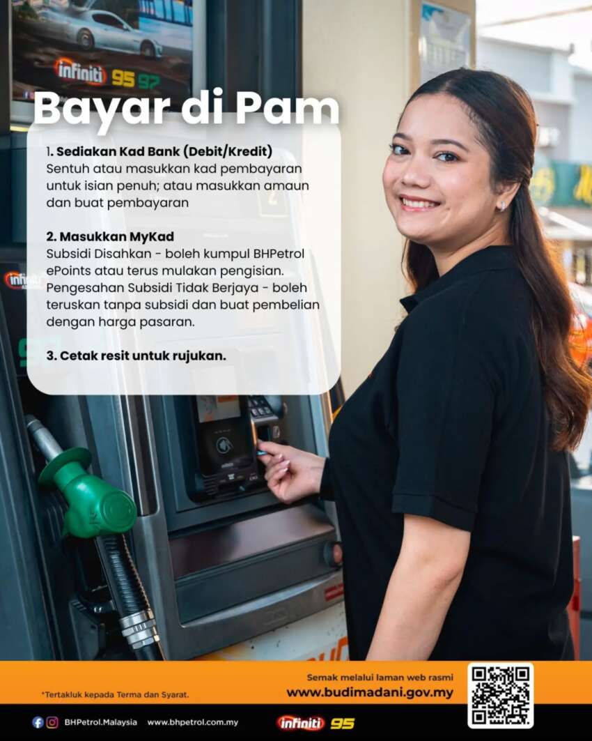 Budi95: tap payment card before MyKad for Petronas, Shell, BHPetrol; but MyKad first then card for Petron 1974251