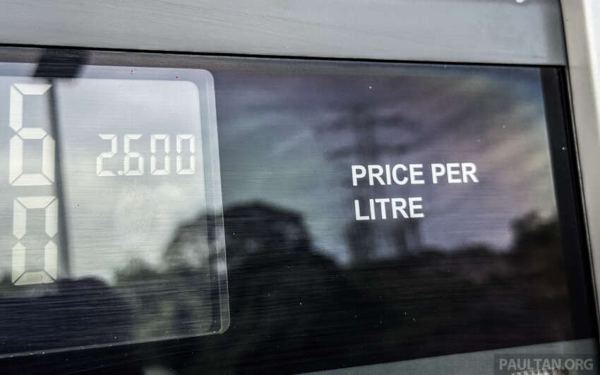 Budi95: Pump displays price based on RM2.60 – see Petronas, Shell, BHPetrol, Petron, Caltex receipts here 1976474