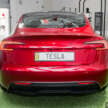 2026 Tesla Model 3 Long Range RWD in Malaysia – 750 km WLTP, indicator stalk, black badges, RM185k