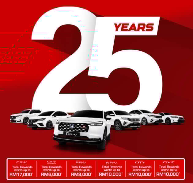 Honda Malaysia Oct 2025 promo – CR-V up to RM17k off, City RM10k, HR-V RM8k, Civic RM10k, e:N1 RM34k