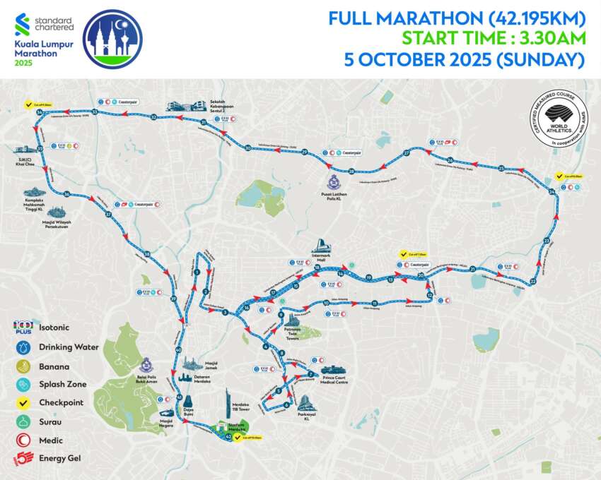 KL Standard Chartered Marathon 2025 – many roads in city centre, DUKE, AKLEH closed this weekend for run 1978249