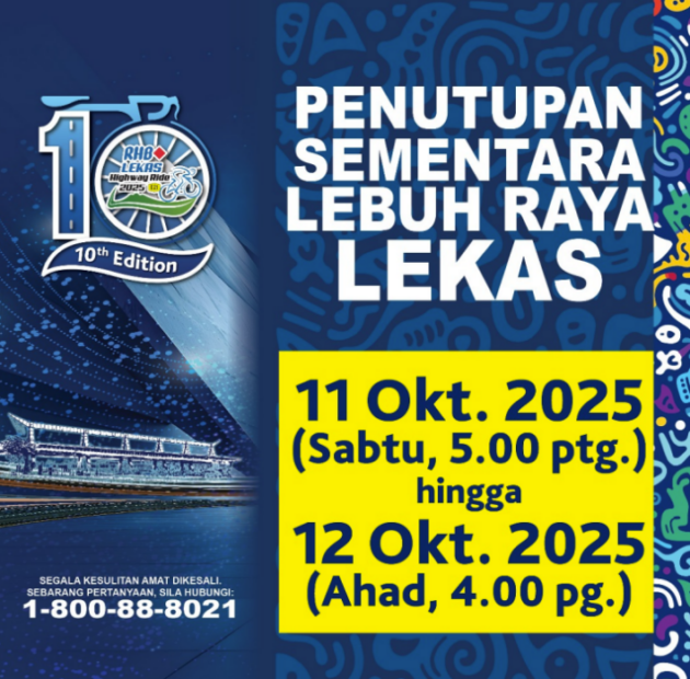 Lekas Highway full closure Oct 11 for cycling event