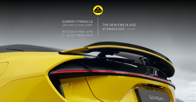 Lotus EVs set for RM200k price hike next year – check out the Eletre, Emeya at Sunway Pinnacle, Oct 17-31