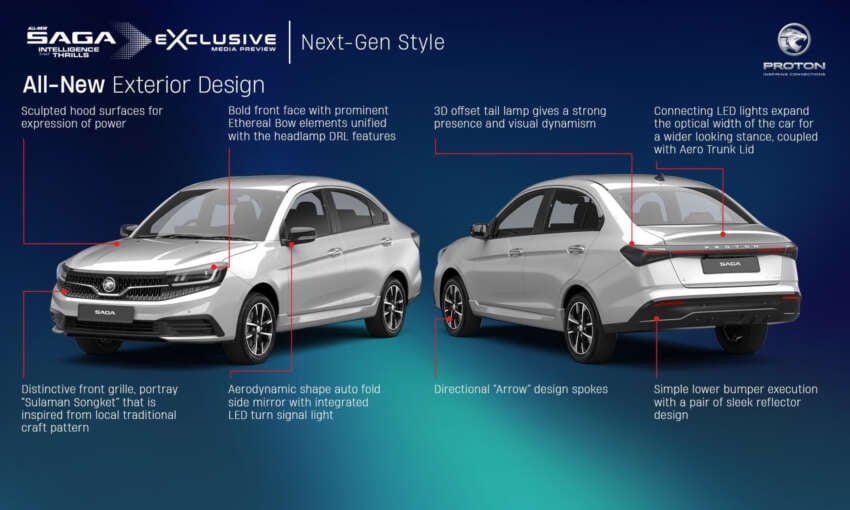 2026 Proton Saga MC3 Premium, Executive full details: 120 PS/150 Nm 1.5L, timing chain, 4AT or Punch CVT 1991375