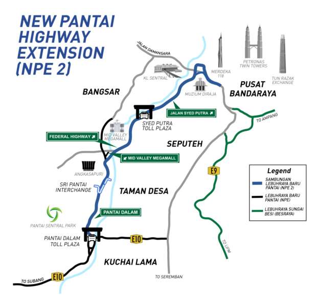 NPE2 breaks ground – RM1.7b elevated highway, Pantai Dalam toll-Jln Istana, ready 2029, MLFF tolling