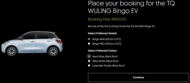TQ Wuling Bingo sudah boleh ditempah di M’sia – yuran tempahan RM50; Pro 31.9 kWh & Max 37.9 kWh