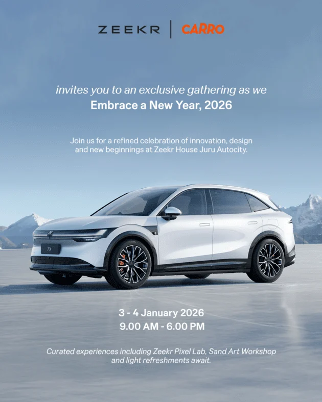 Zeekr Carro – test drive and embrace the New Year with special curated activities at Juru Autocity