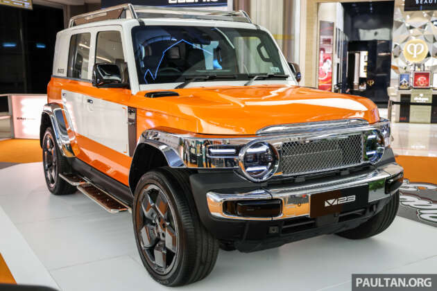 2026 iCaur V23 Retro Edition pack in Malaysia – chrome exterior trim; RM18,888 for first 88 customers