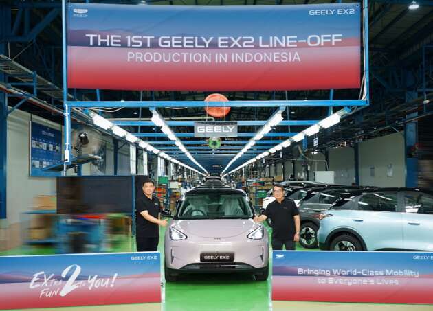 Geely EX2 dipasang di Indonesia; 46.5% kandungan tempatan termasuk bateri, pangkalan utama ASEAN