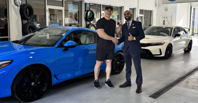 WWE superstar John Cena adds a 2026 Honda Prelude to his collection that already includes a Civic Type R