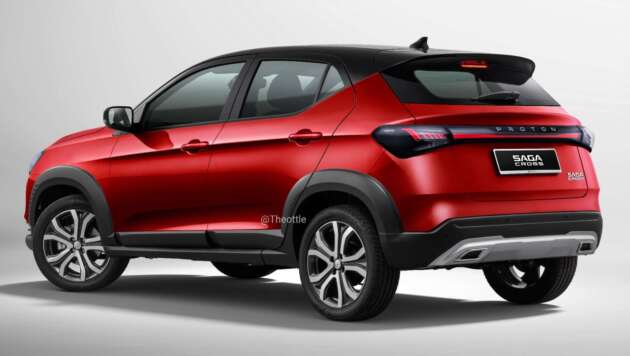 Proton Saga Cross – satu lagi bayangan digital muncul, perincian dari Saga MC3; 1.5L NA 4AT Aisin?