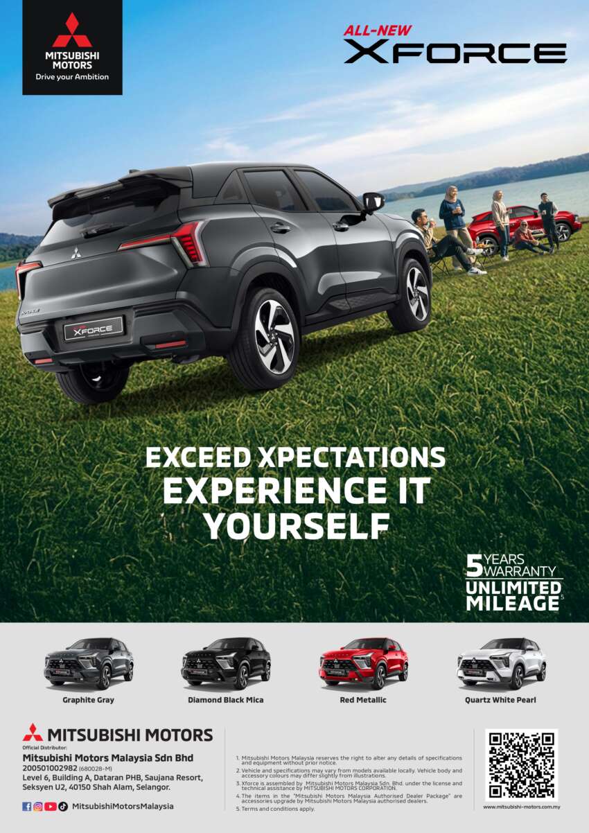 2026 Mitsubishi Xforce previewed in Malaysia – CKD; RM110k-RM120k est; 1.5L NA, CVT; launch in April 2037703