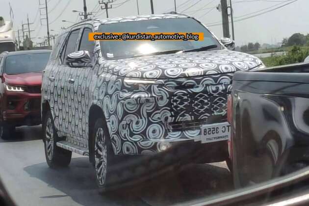 Toyota Fortuner 2026 ditemui di Thailand – asas Hilux baru, banyak perubahan tapi struktur masih sama