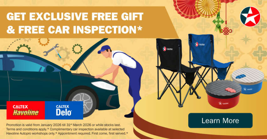 Free car inspection at Caltex Havoline Autopro workshops, plus free gifts with engine oil purchases! 2043904