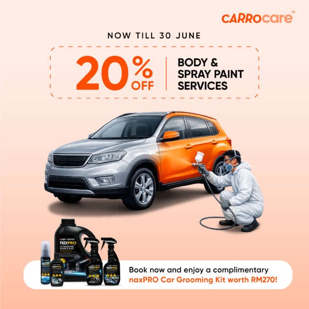 Carro Care – treat your car to some TLC with 20% off car respray and a car grooming kit worth RM270