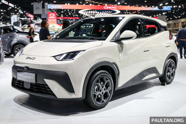 BYD Atto 1 dilancar di Thailand – model termurah jenama itu, WLTP sehingga 304 km, dari RM52k