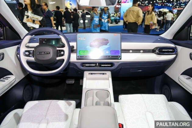 Chery Q EV in Thailand – city EV battles Proton eMas 5, BYD Atto 1; 420 km CLTC range, RM55k-RM65k est