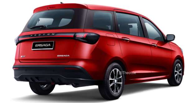 Proton Saga MPV dibayangkan melalui lukisan digital