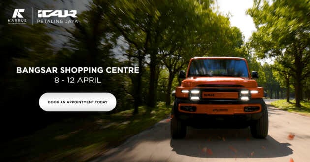 Purchase the iCaur V23 iWD with up to RM14,000 in added value at Bangsar Shopping Centre, until April 12