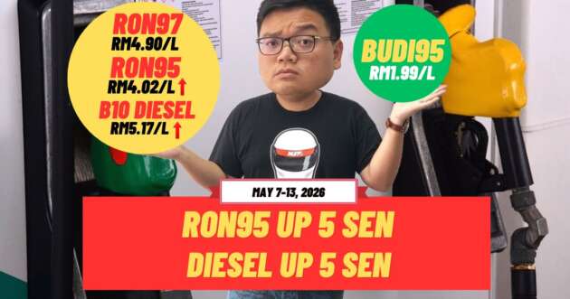 Malaysian fuel prices, May 7 to 13, 2026 – diesel up five sen to RM5.17, RON95 petrol up five sen to RM4.02